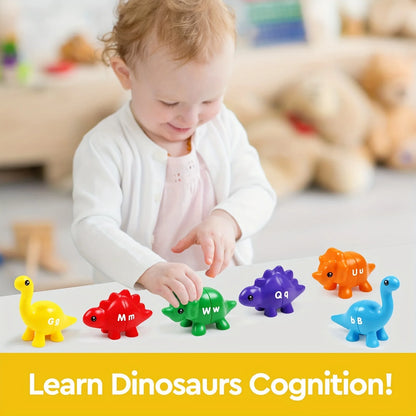 AIUAZA Children's early education dinosaur letter matching toys number counting pattern matching cognitive teaching aids