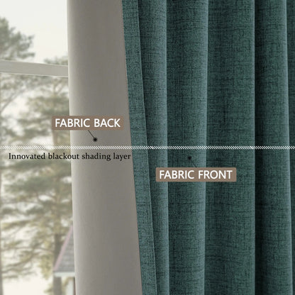 350m Height Custom Made 310CM Length 100% Blackout Living Room Curtains For Faux Linen High Ceiling Bedroom Window Curtain