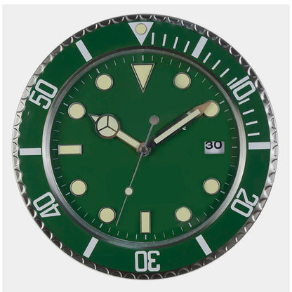 34cm Luxury Creative Wall Clock Modern Metal Design Art Wall Clock Home Large Digital Luminescent Bedroom Decoration Clock