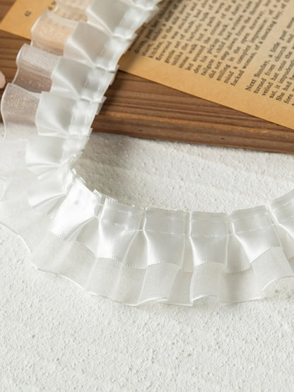 2Meters White Wedding Dresses Lace For Diy Sewing Ribbons Trimming Needlework Sewing Supplies Apparel Decor Handmade Material