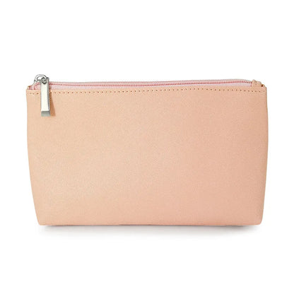 Customized Name PU Cosmetic Bag Large Capacity Three-Piece Set Women's Storage Bag Portable Lipstick Waterproof Wash Bag