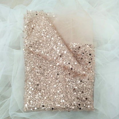 20 Colors beauty  wedding dress beading fashion dress lace fabric with pearls 130cm width bridal lace fabric sell by yard
