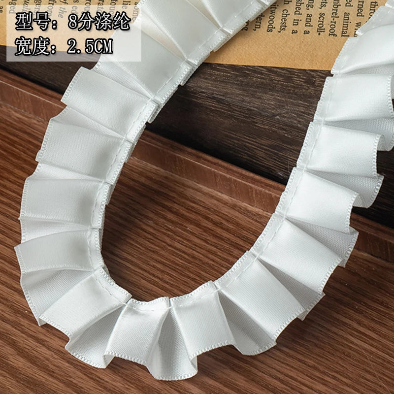 2Meters White Wedding Dresses Lace For Diy Sewing Ribbons Trimming Needlework Sewing Supplies Apparel Decor Handmade Material