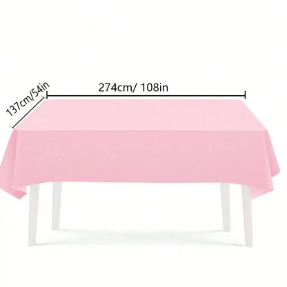Pink Party Supplies Set Include Paper Plastic Spoons Forks Knives 9/7 Inch Disposable Dinner Dessert Plates