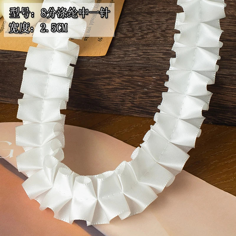 2Meters White Wedding Dresses Lace For Diy Sewing Ribbons Trimming Needlework Sewing Supplies Apparel Decor Handmade Material