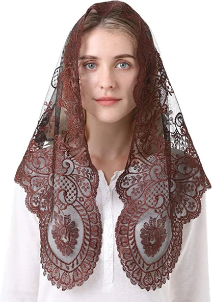 Spanish Style Lace Mantilla Women Head Covering Catholic Veil Wedding Veil