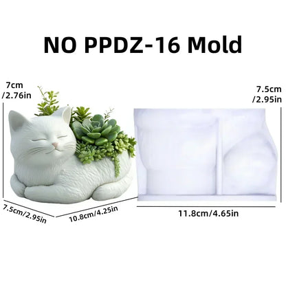 Mountain relief succulent plant flowerpot resin silicone mold mountain stream flowing water storage box candle cup gypsum molds