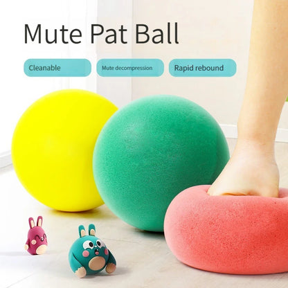 18/21cm Mute Ball Baby Basketball High Density Soft Elastic Ball Children Indoor Sports Noise Reduction Ball Development Games