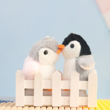 11CM Penguin Plush Pendant Soft Easy Hanging Mini 3D Eyes Cute Penguin Plush Keychain Stuffed Animals Bag Accessories for Gift
