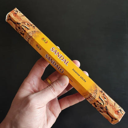 1 Box Natural Sandalwood Indian Incense Sticks 20sticks White Sage Jamine Scents for Home Fragrance Spa Meditaion Aromatherapy