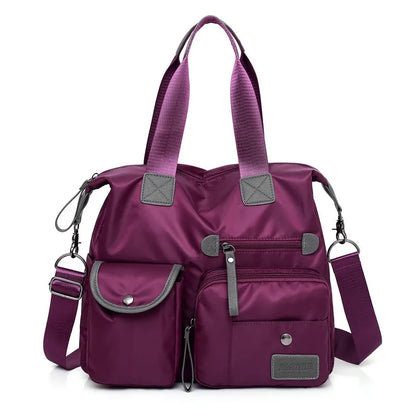 Nylon Women Shoulder Bag Fashion Handbags Waterproof Crossbody Bag Large Capacity Multifunctional Tote Travel Messenger