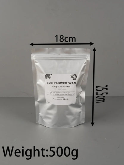 500g-1000g White Sand Wax Ice Flower Wax DIY Scented Candle Making Accessories Snowflake Wax Pearl Candles Sand Painting Tools