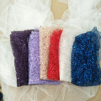 20 Colors beauty  wedding dress beading fashion dress lace fabric with pearls 130cm width bridal lace fabric sell by yard
