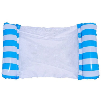 Portable Floating Mattress Quick-Inflate Lounger for Pool Beach All-Ages Summer Water Relaxation Beach Sunbathing Adult Swim Toy