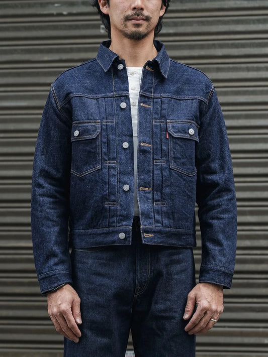 Rugged Bronson 1952 Blanket Lined Type 2 Selvedge Denim Jacket Sanforized 817XX Men's Jean Outerwear 517XX