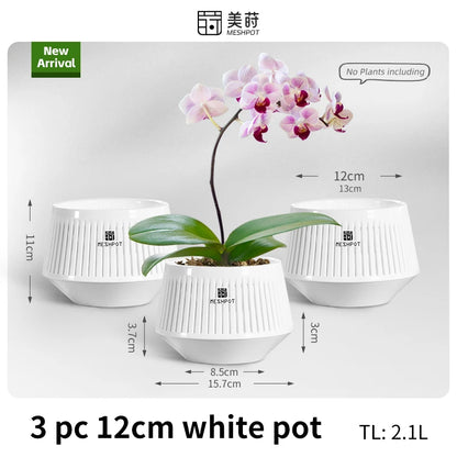 Meshpot Orchid Pot with Holes Plastic Flower Pot Decorative African Violet Pots with Air-Pruning and Good Air Circulation