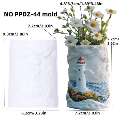 Mountain relief succulent plant flowerpot resin silicone mold mountain stream flowing water storage box candle cup gypsum molds