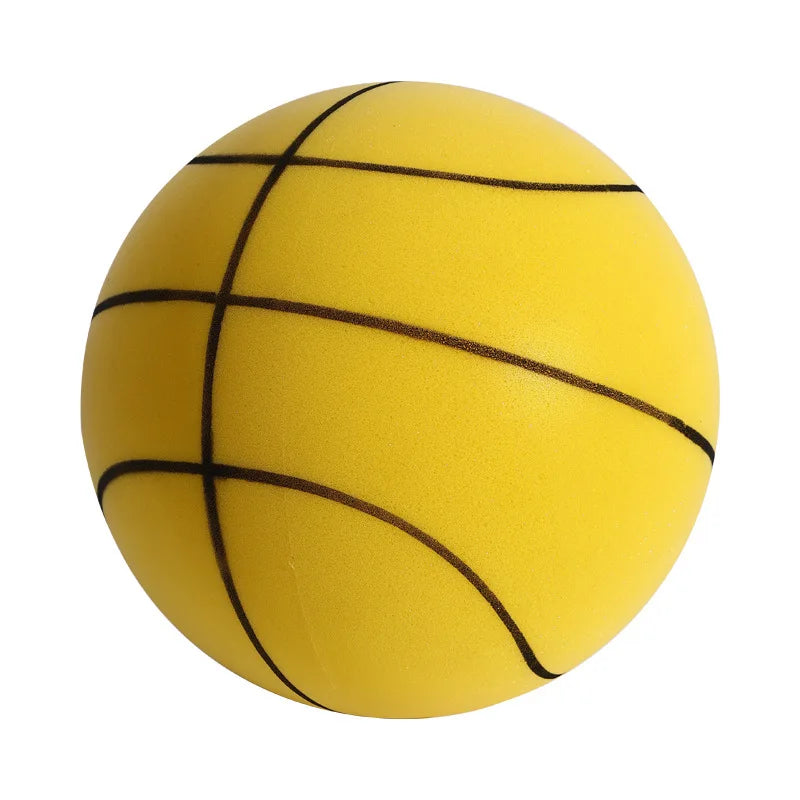 18/21cm Mute Ball Baby Basketball High Density Soft Elastic Ball Children Indoor Sports Noise Reduction Ball Development Games