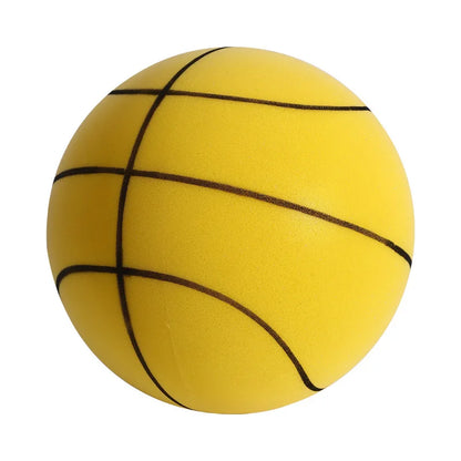 18/21cm Mute Ball Baby Basketball High Density Soft Elastic Ball Children Indoor Sports Noise Reduction Ball Development Games