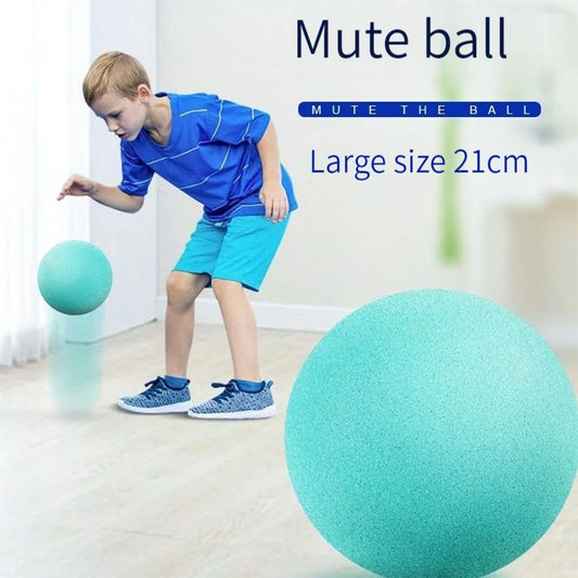 18/21cm Mute Ball Baby Basketball High Density Soft Elastic Ball Children Indoor Sports Noise Reduction Ball Development Games