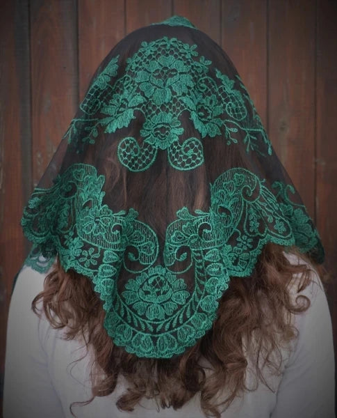 Spanish Style Lace Mantilla Women Head Covering Catholic Veil Wedding Veil