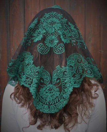 Spanish Style Lace Mantilla Women Head Covering Catholic Veil Wedding Veil