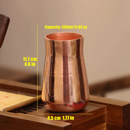 Handcrafted Pure Copper Beer Milk Mug Creative Vintage Thickened Moscow Water 350 ml Breakfast Cup Moscow Drinkware Tableware