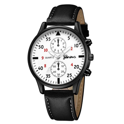 4/2/1pcs New Men Sports Watches Set Man Business Quartz Wristwatch Luxury Brown Leather Bracelet Men Casual Clock Watch（No Box）