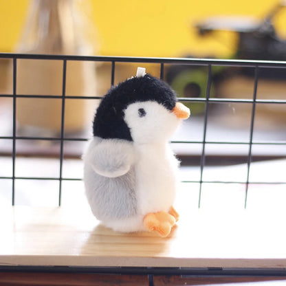 11CM Penguin Plush Pendant Soft Easy Hanging Mini 3D Eyes Cute Penguin Plush Keychain Stuffed Animals Bag Accessories for Gift