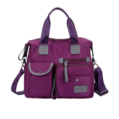 Nylon Women Shoulder Bag Fashion Handbags Waterproof Crossbody Bag Large Capacity Multifunctional Tote Travel Messenger