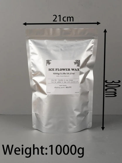 500g-1000g White Sand Wax Ice Flower Wax DIY Scented Candle Making Accessories Snowflake Wax Pearl Candles Sand Painting Tools